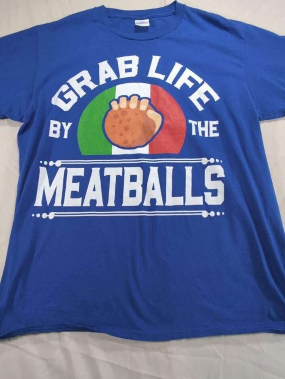 'Grab Life By The Meatballs' Graphic T-Shirt